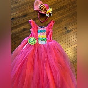 Girls Candy Party Dress, pink size XS(3)